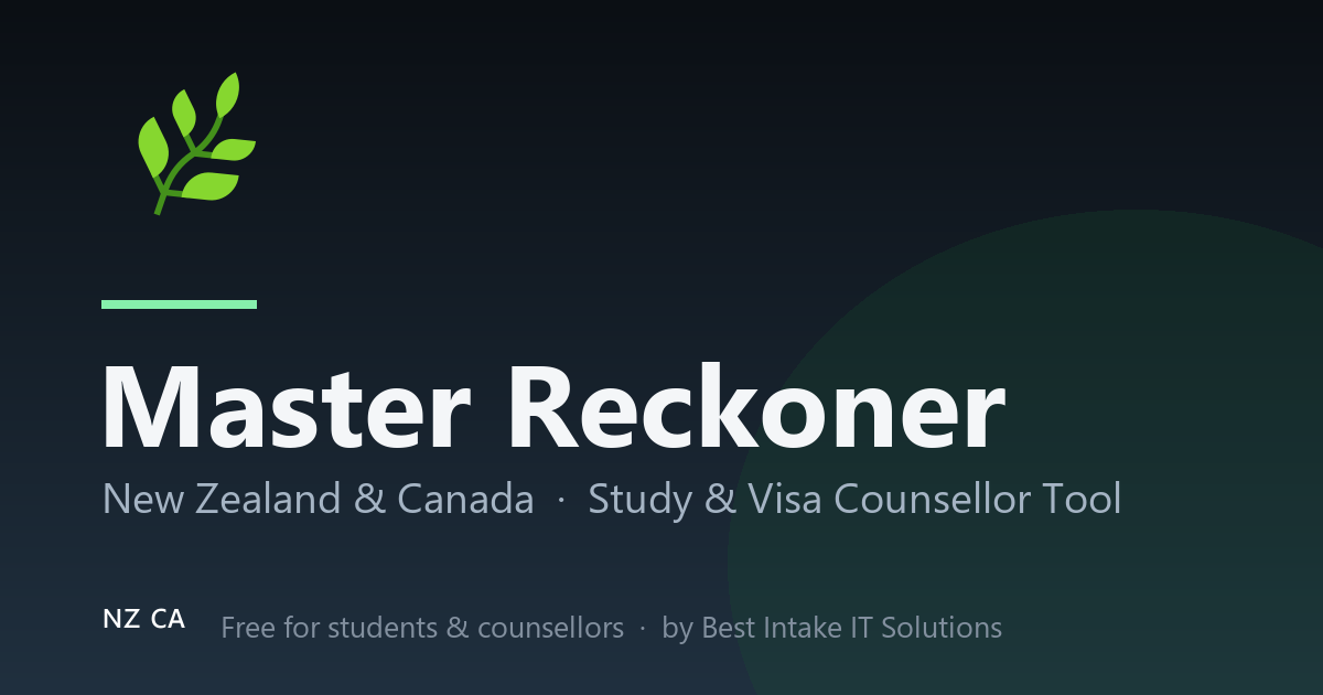Study in New Zealand & Canada — Guides & Tools for AECC Counsellors ...